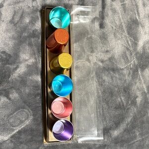 Vintage Anodized Aluminum Colorful Shot Glass Set Made in Germany